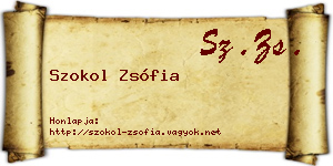 Szokol Zsófia névjegykártya
